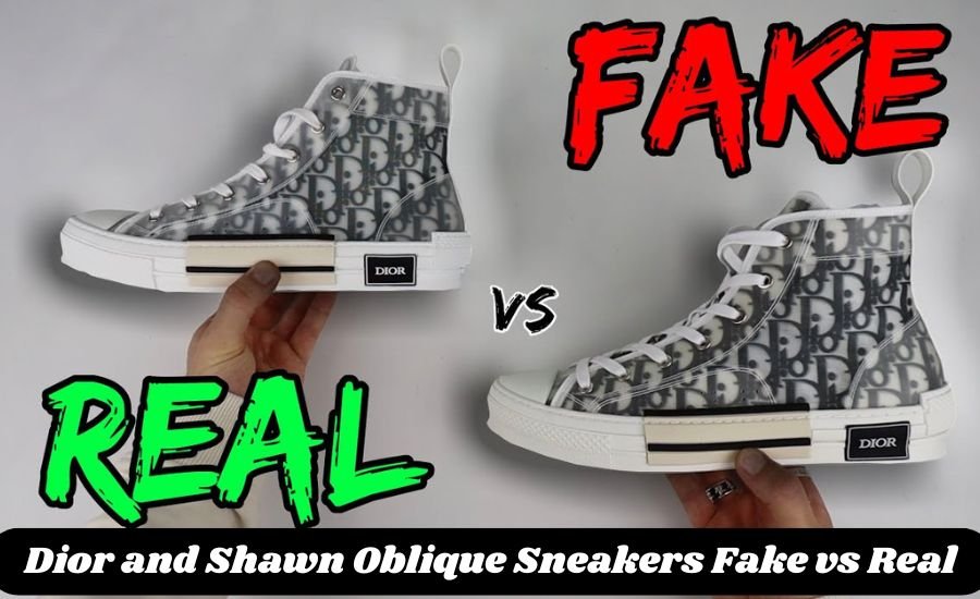 dior and shawn oblique sneakers fake vs real