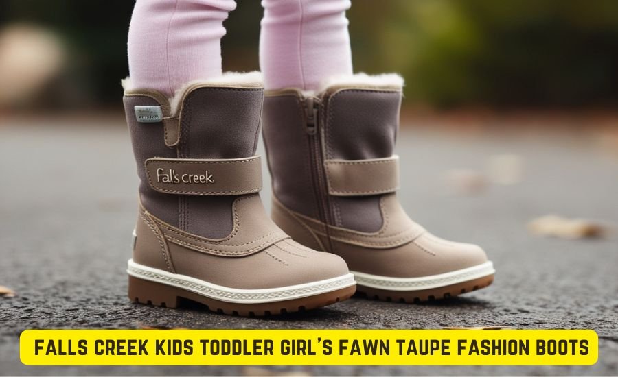 falls creek kids toddler girl's fawn taupe fashion boots