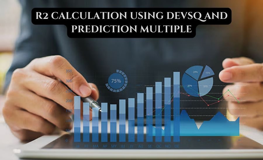 r2 calculation using devsq and prediction multiple